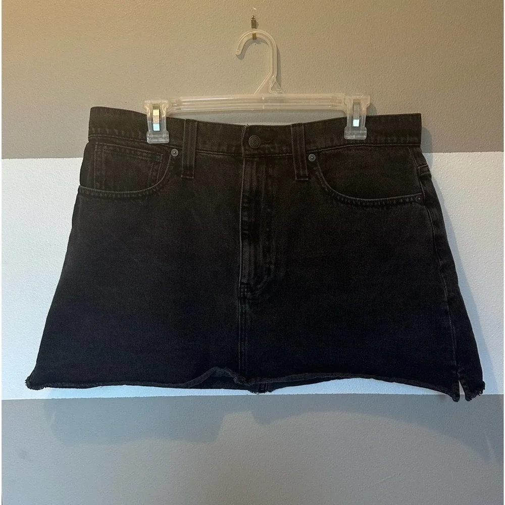 Madewell McCarren Raw-Hem Jean Skirt women’s size 32